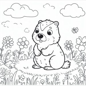 Tô màu Con Chuột Chũi Cute Nhất