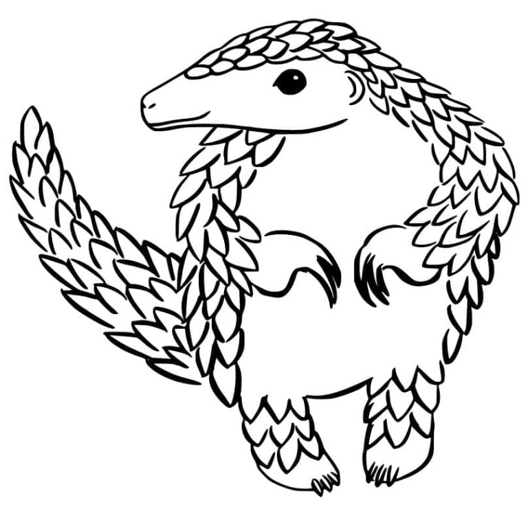Tô màu Con Tê Tê Mỉm Cười