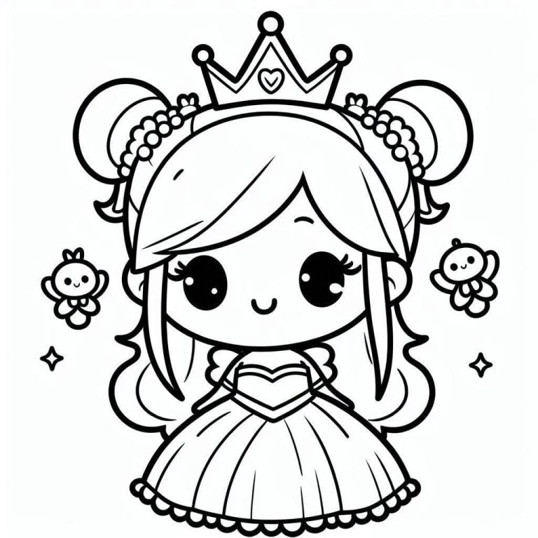 Tô màu Công Chúa Chibi Đẹp