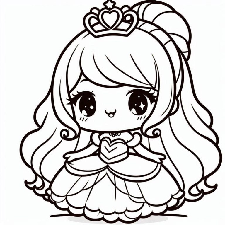 Tô màu Công Chúa Chibi Nhỏ Bé