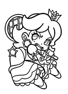 Tô màu Công Chúa Daisy Chibi