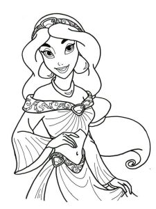 Tô màu Công Chúa Jasmine Dạ Hội