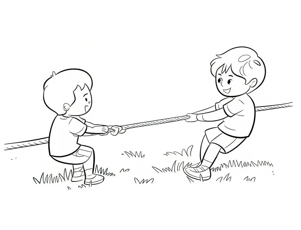 Tô màu Cuộc Thi Kéo Co