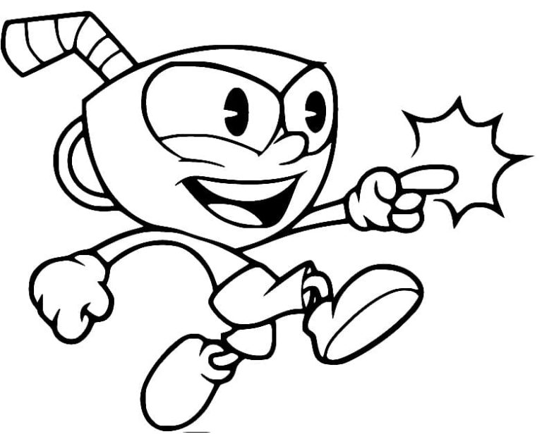 Tô màu Cuphead Chạy