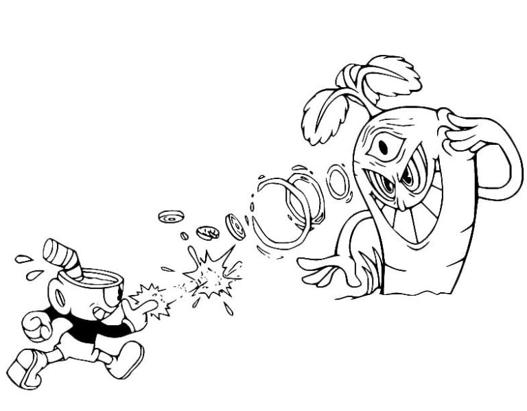 Tô màu Cuphead Chơi Game