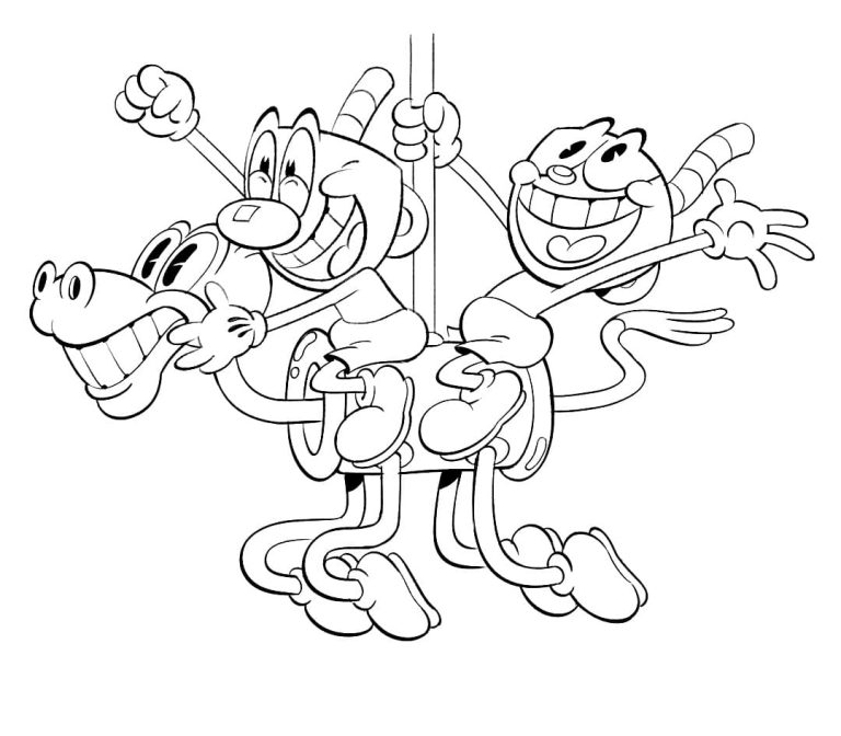 Tô màu Cuphead Hài Hước