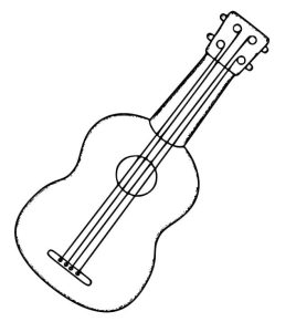 Tô màu Đàn Ukulele Rất Đơn Giản