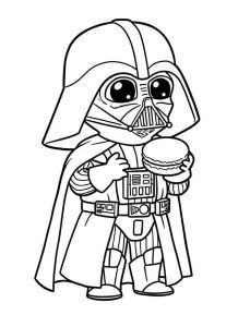 Tô màu Darth Vader Ăn Bánh