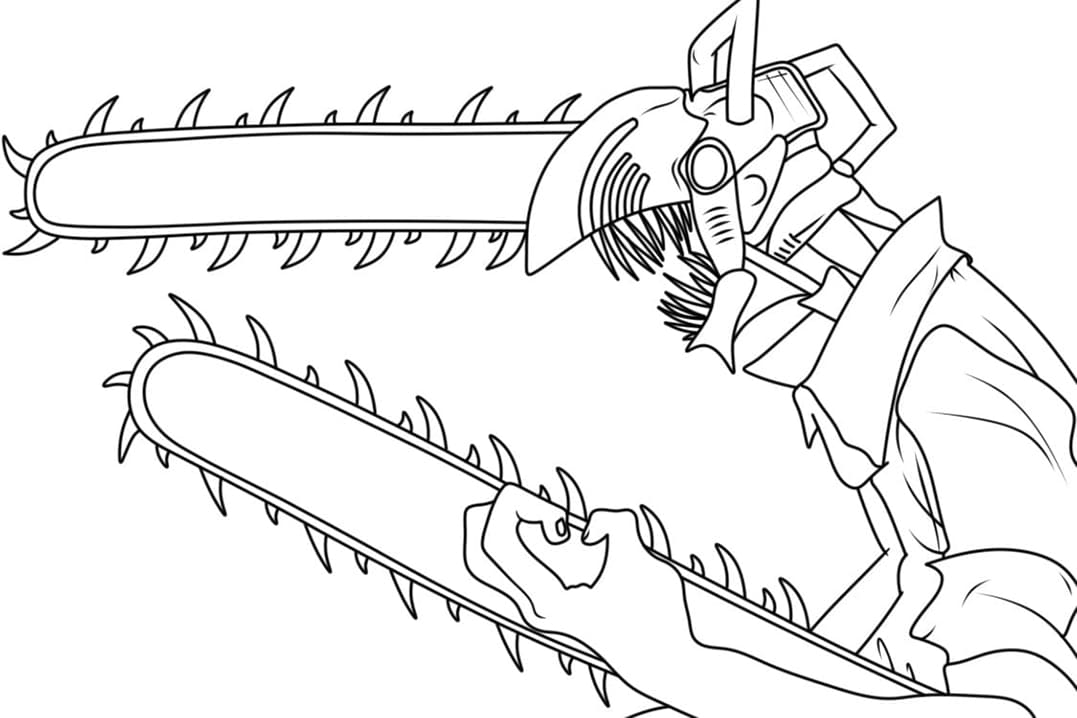 Tô màu Denji Trong Chainsaw Man