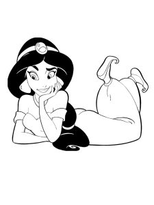 Tô màu Disney Công Chúa Jasmine