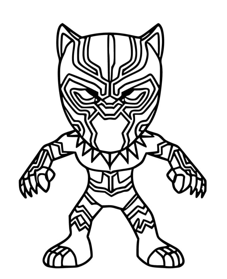 Tô màu Đồ Chơi Black Panther