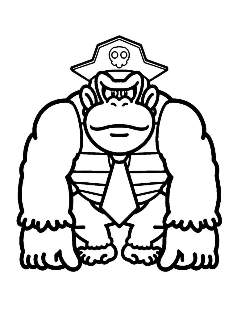 Tô màu Donkey Kong Cướp Biển