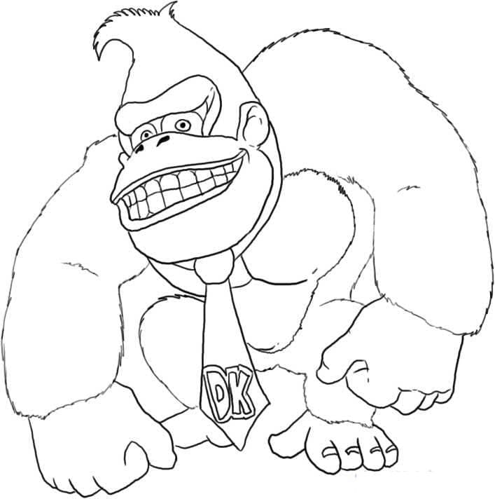 Tô màu Donkey Kong Đáng Sợ