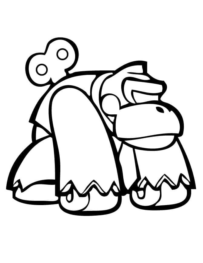 Tô màu Donkey Kong Đồ Chơi