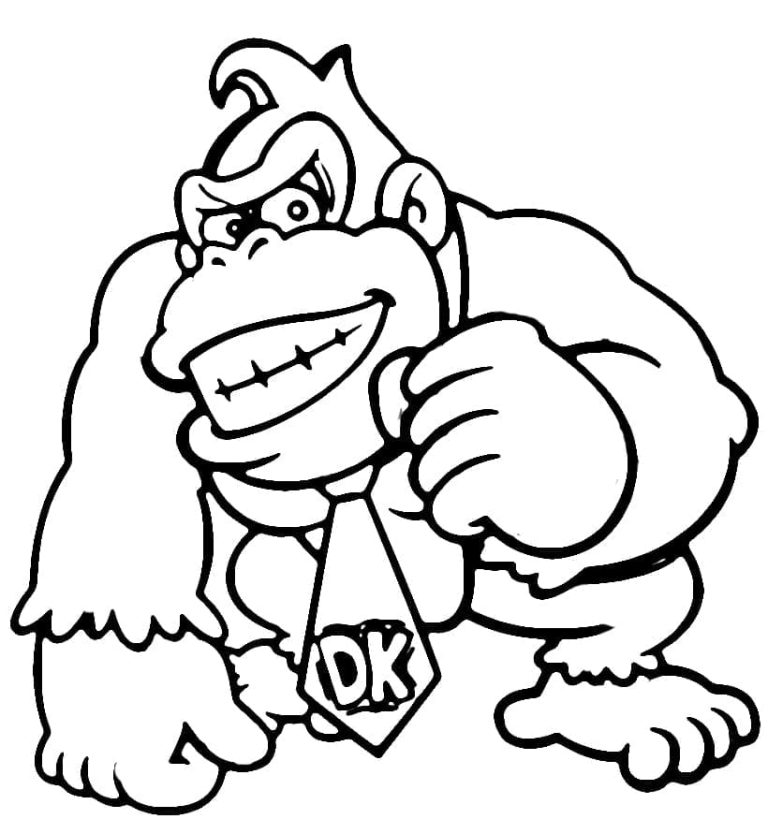 Tô màu Donkey Kong Hoạt Hình