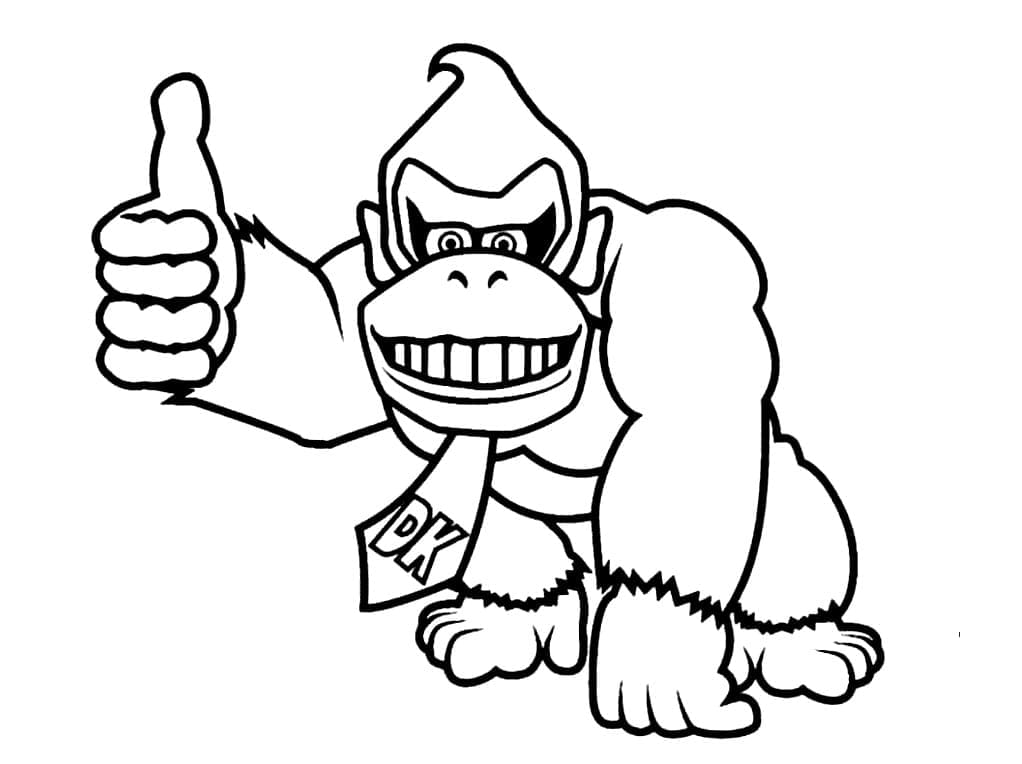 Tô màu Donkey Kong Ngầu