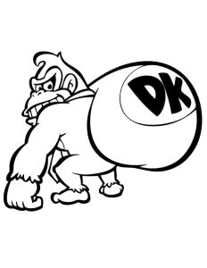 Tô màu Donkey Kong Với Túi
