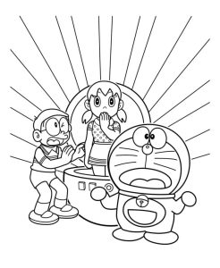 Tô màu Doraemon, Nobita Và Shizuka