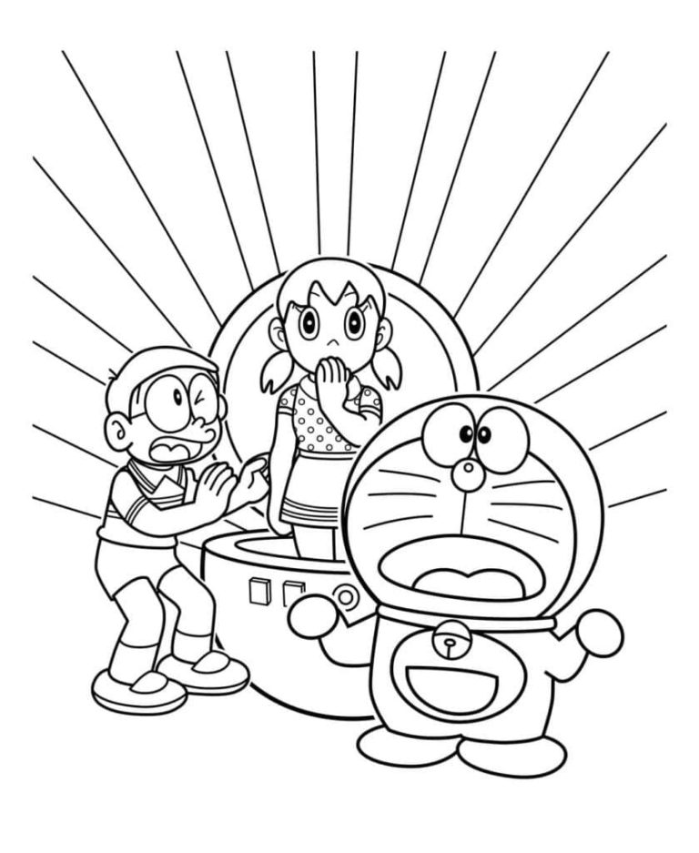 Tô màu Doraemon, Nobita Và Shizuka