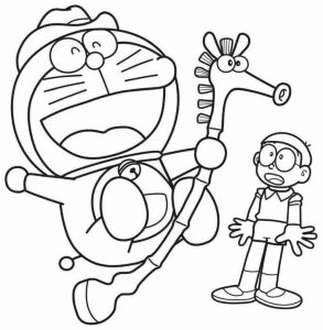 Tô màu Doraemon Và Nobita