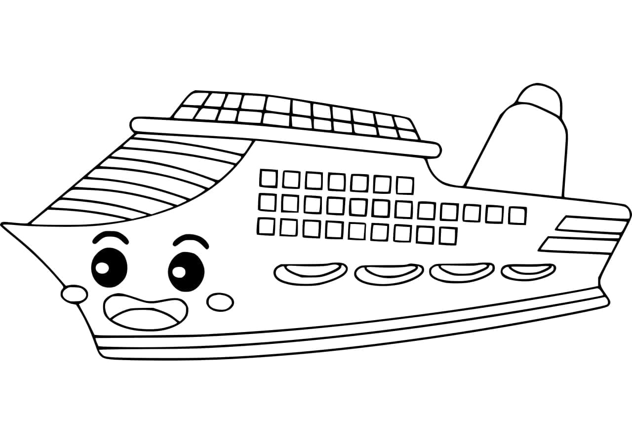 Tô màu Du Thuyền Cute