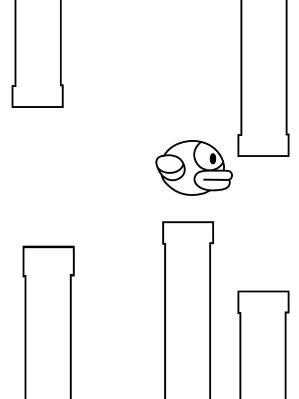 Tô màu Flappy Bird Rất Đơn Giản