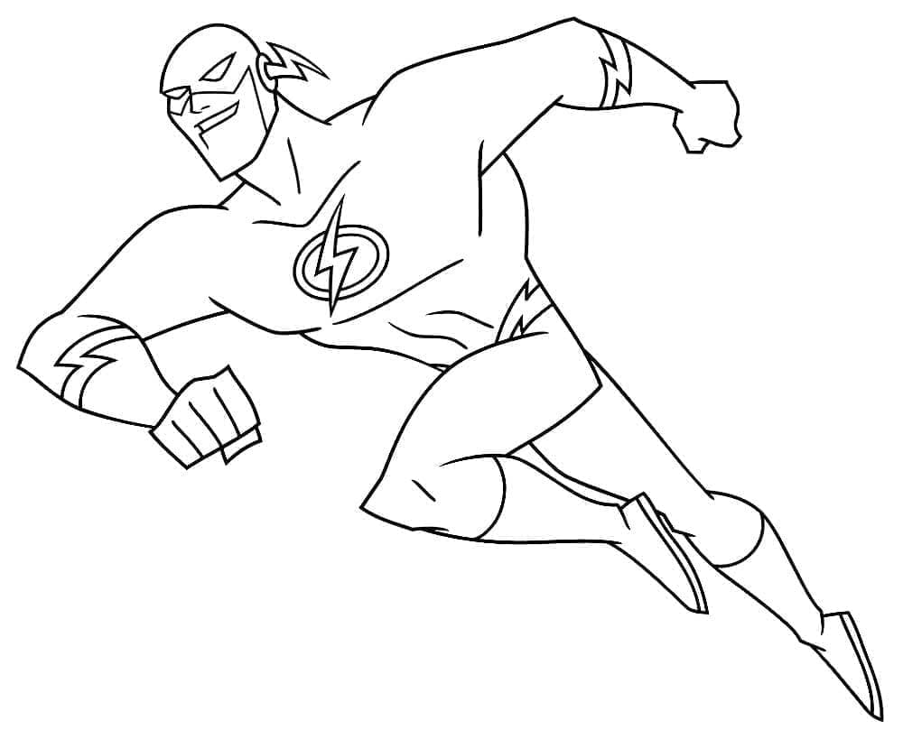Tô màu Flash Đang Chạy