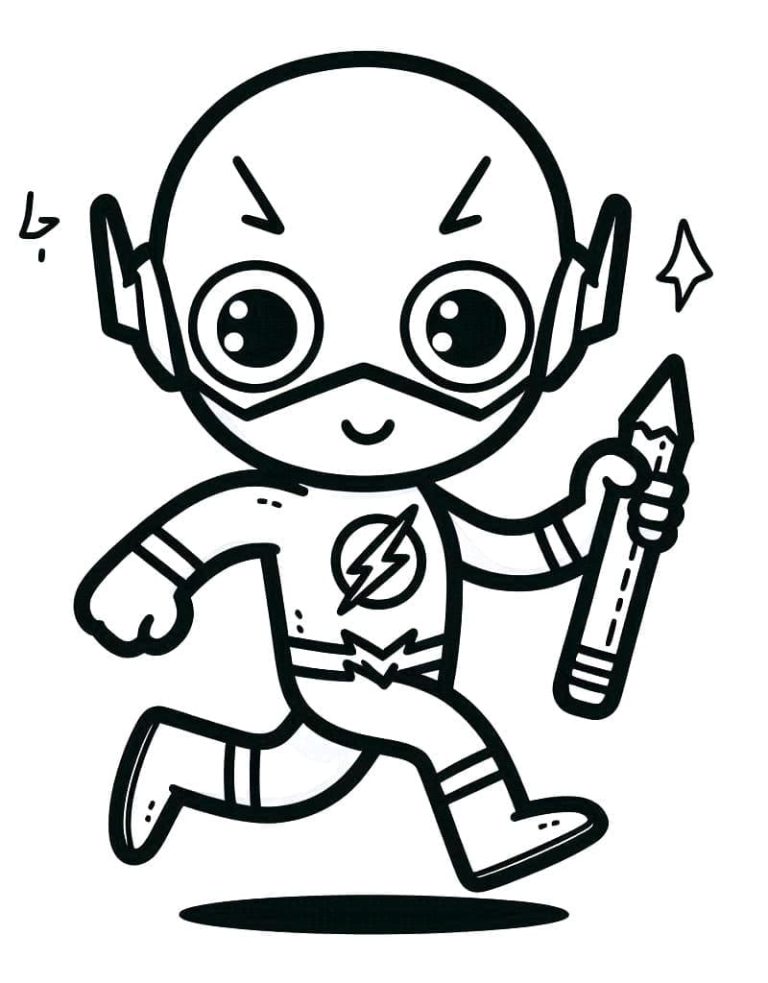 Tô màu Flash Đáng Yêu