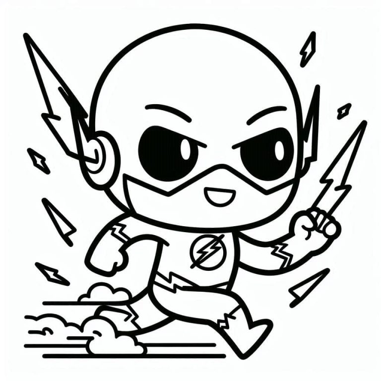 Tô màu Flash Rất Đáng Yêu