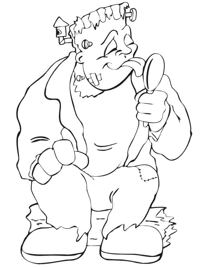 Tô màu Frankenstein Ăn Kẹo