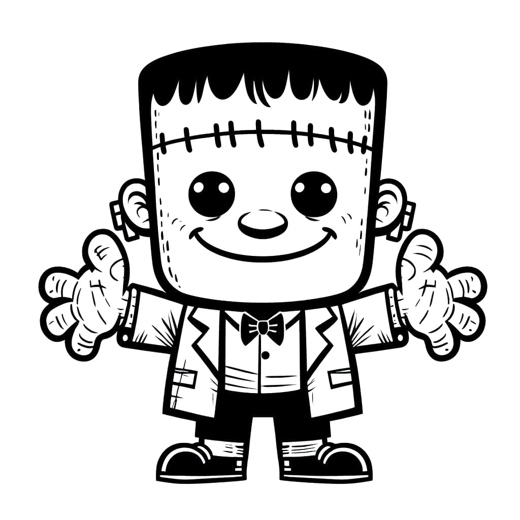 Tô màu Frankenstein Ôm