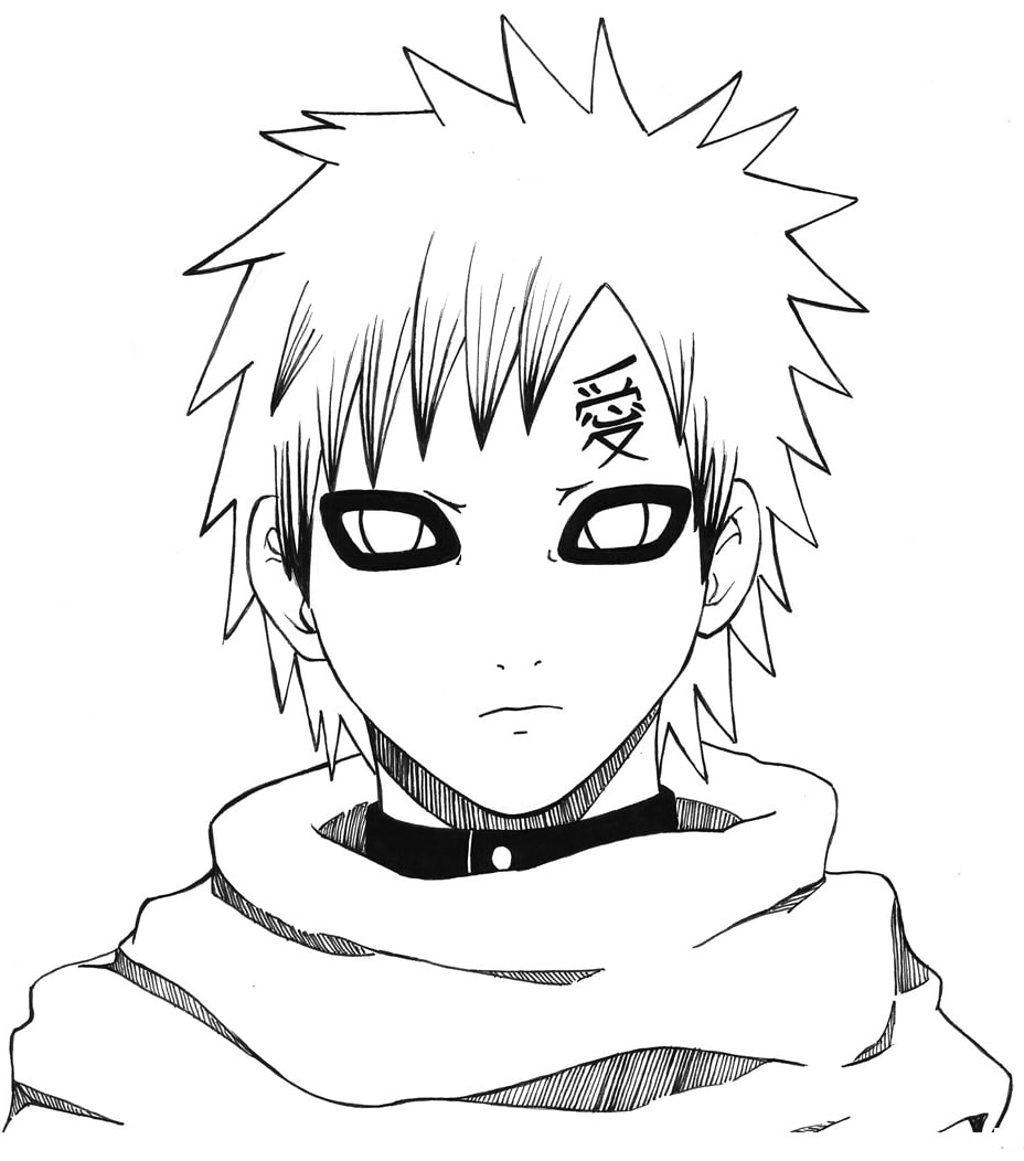 Tô màu Gaara Buồn