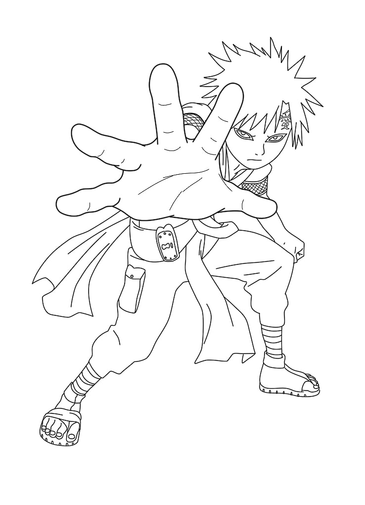Tô màu Gaara Làng Cát