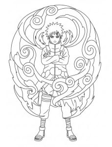Tô màu Gaara Mạnh Mẽ