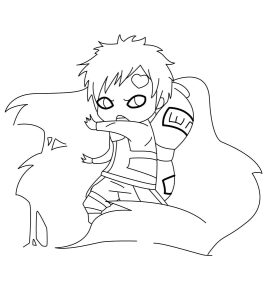 Tô màu Gaara chibi