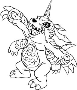 Tô màu Gabumon