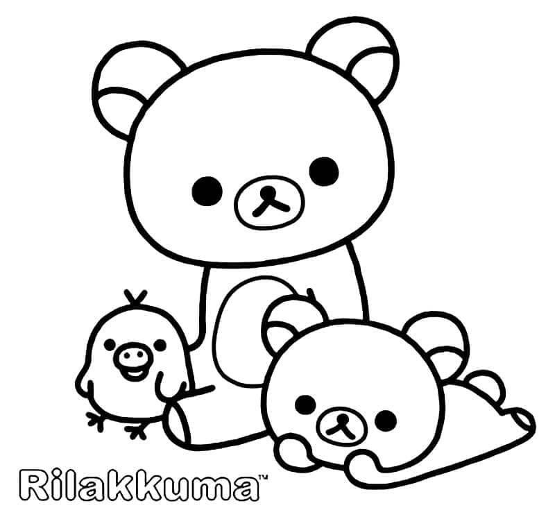 Tô màu Gấu Rilakkuma