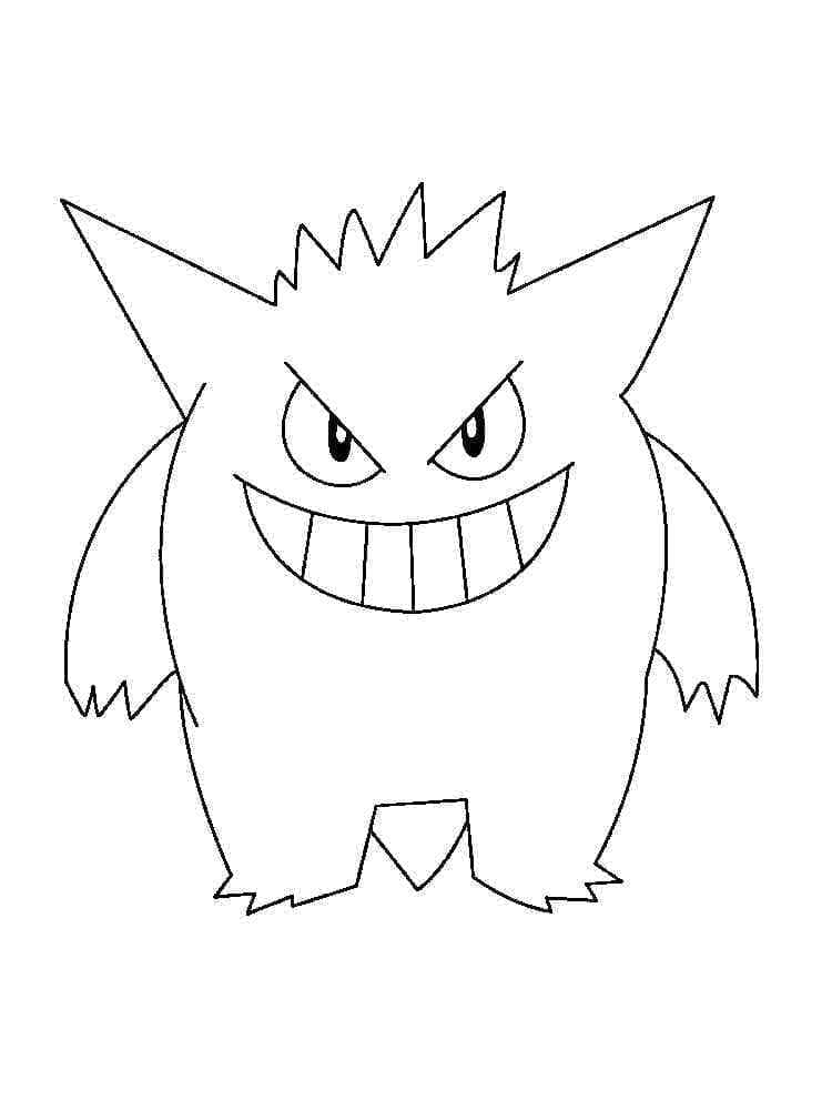 Tô màu Gengar Đáng Yêu