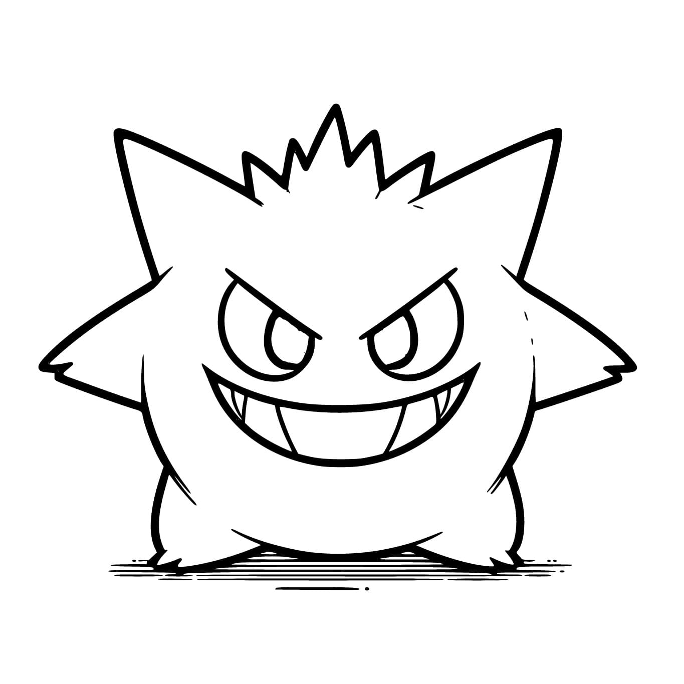 Tô màu Gengar Dễ thương