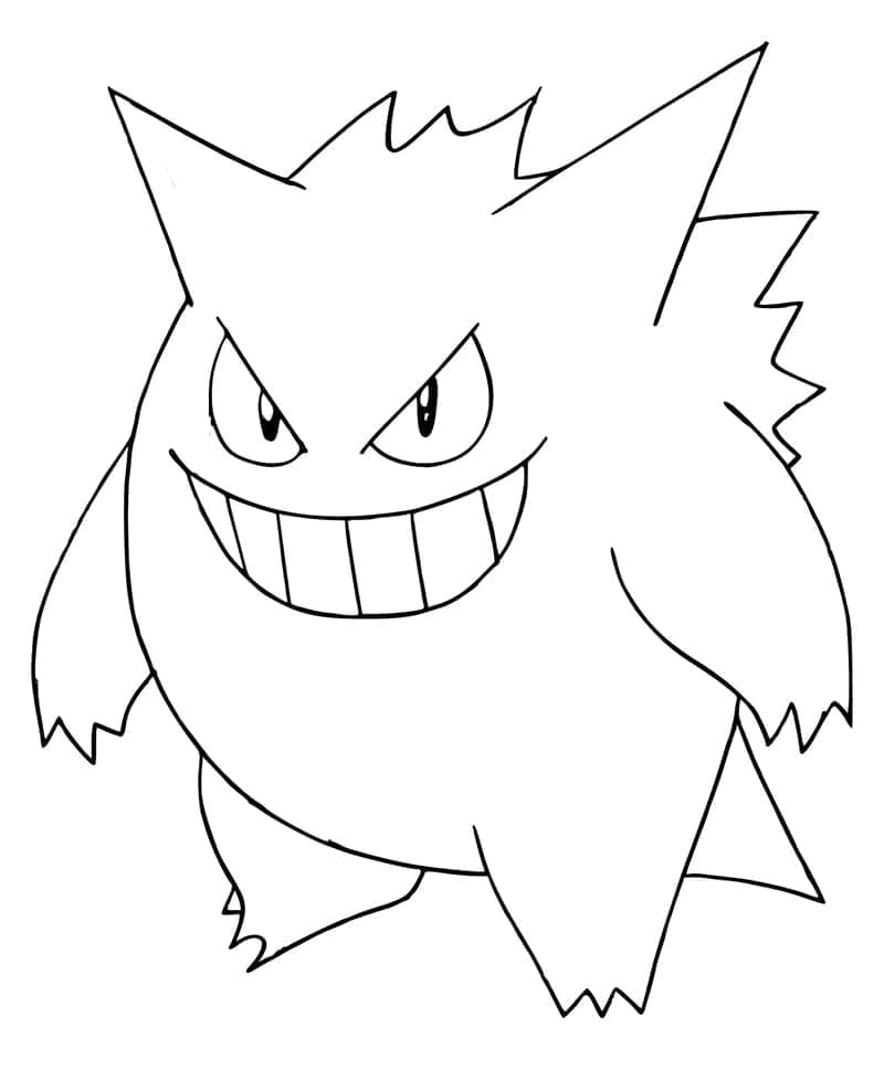 Tô màu Gengar Pokemon