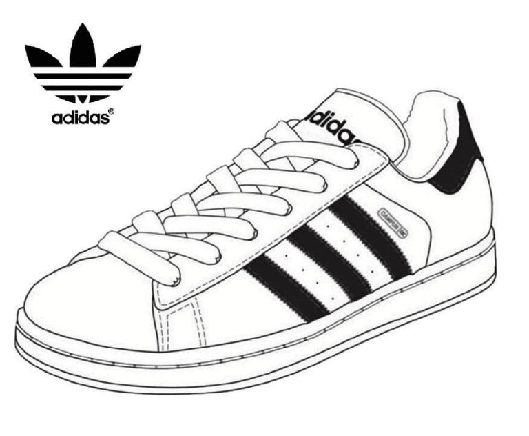 Tô màu Giày Adidas Thể Thao
