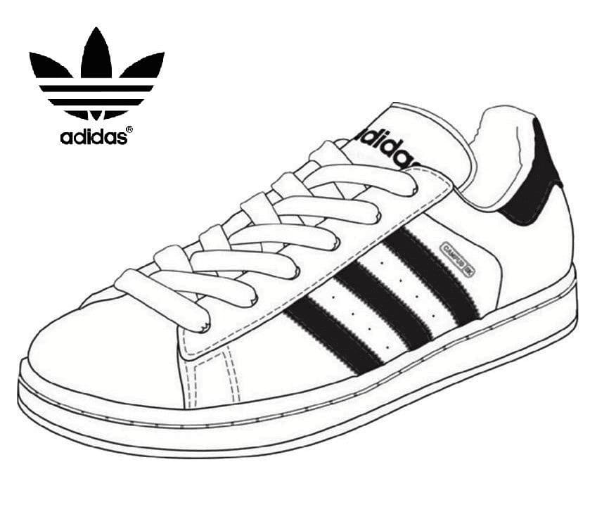 Tô màu Giày Adidas Thể Thao