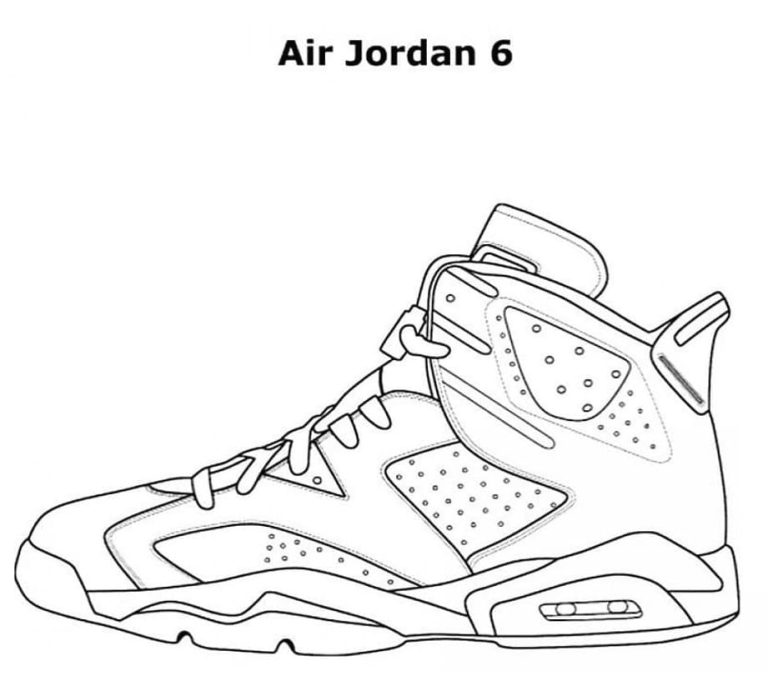 Tô màu Giày Nike Air Jordan 6