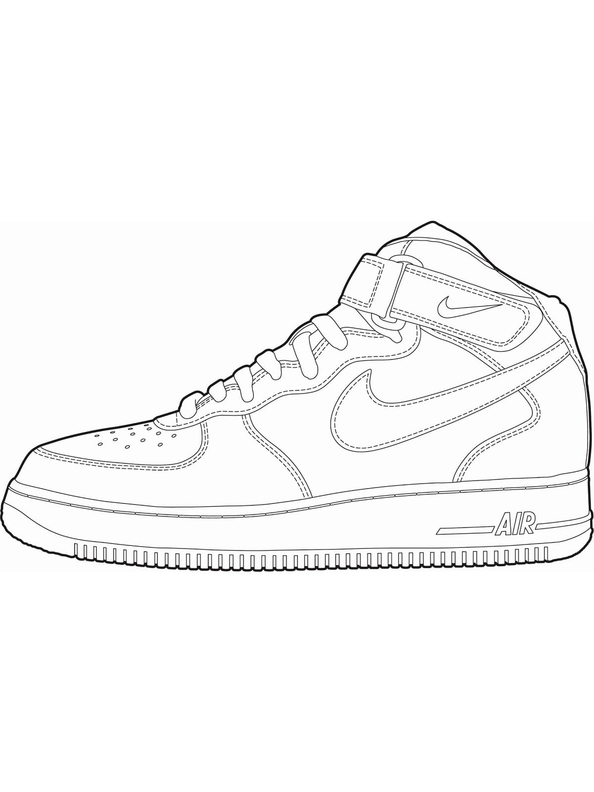 Tô màu Giày Nike Đơn Giản