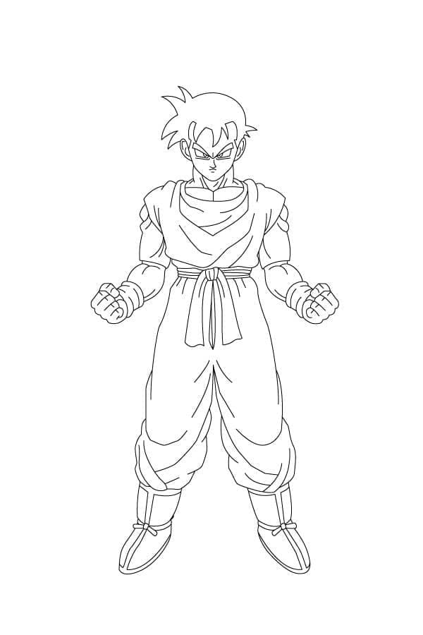 Tô màu Gohan trong Bảy Viên Ngọc Rồng