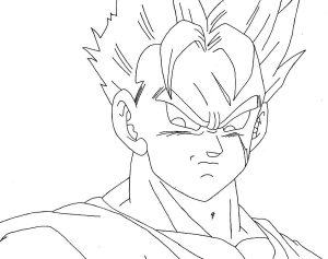 Tô màu Gohan trong Dragon Ball Z