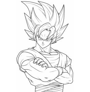 Tô màu Goku Đẹp Trai