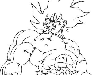 Tô màu Goku Khổng Lồ