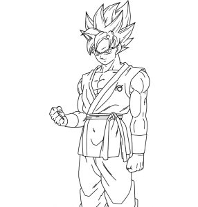 Tô màu Goku Mỉm Cười
