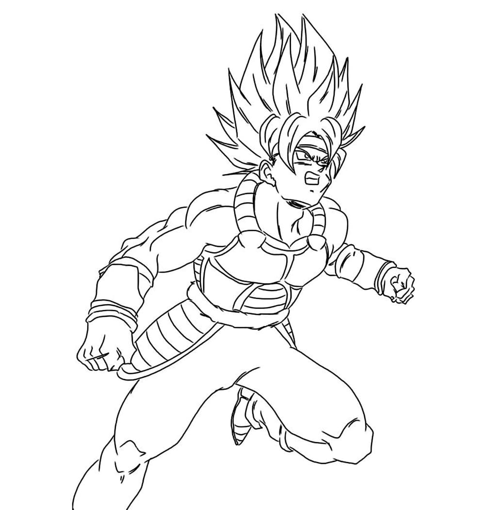 Tô màu Goku Rất Giận Dữ